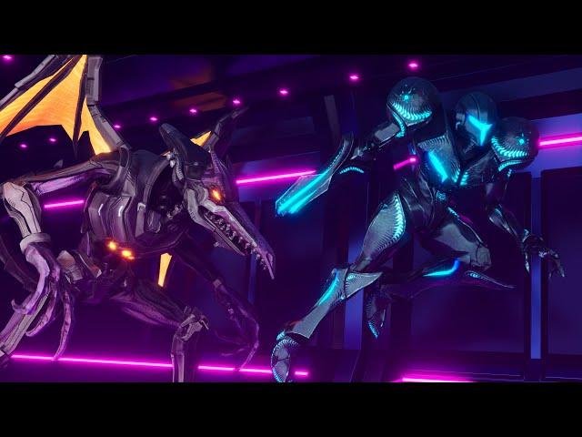 Meta Ridley and Dark Samus Walking to the Club