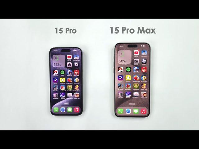 iPhone 15 Pro vs 15 Pro Max in 2025 - Speed Test! Which is Better?