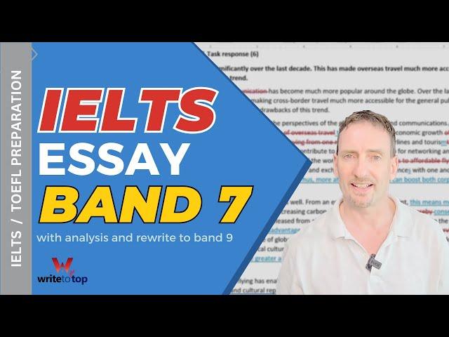 IELTS Essay (7-band), with analysis and rewrite to band 9