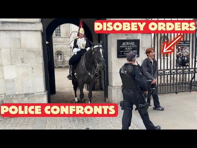 Lady Police Confronts Stupid Tourist Disobeying Orders.