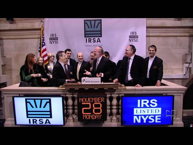 Argentina's IRSA rings Opening Bell at NYSE