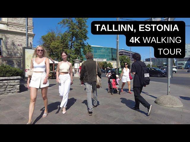 City walks series - Tallinn, Estonia (4K walking tour)