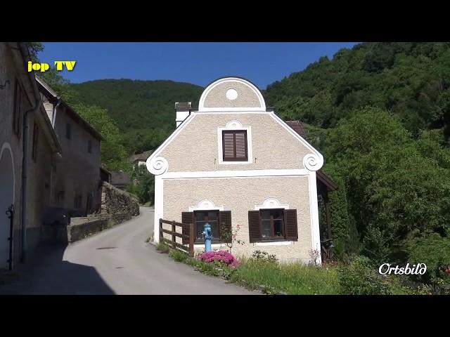 Rundgang durch den Ort Schwallenbach (Niederösterreich) Österreich jop TV Travel