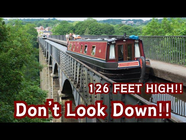 DON’T LOOK DOWN!! WALKING ACROSS THE HIGHEST CANAL AQUEDUCT IN THE WORLD!! #pontcysyllteaqueduct