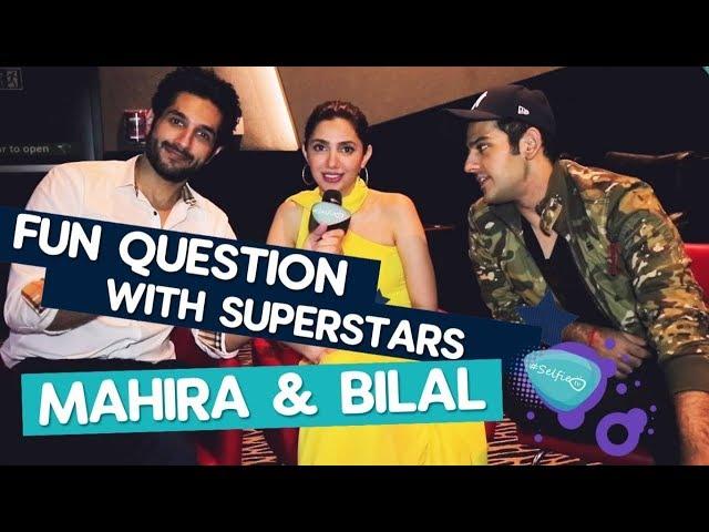 Pakistani Film Superstar - Fun Questions With Mahira Khan & Bilal Ashraf On Selfie Tv !!