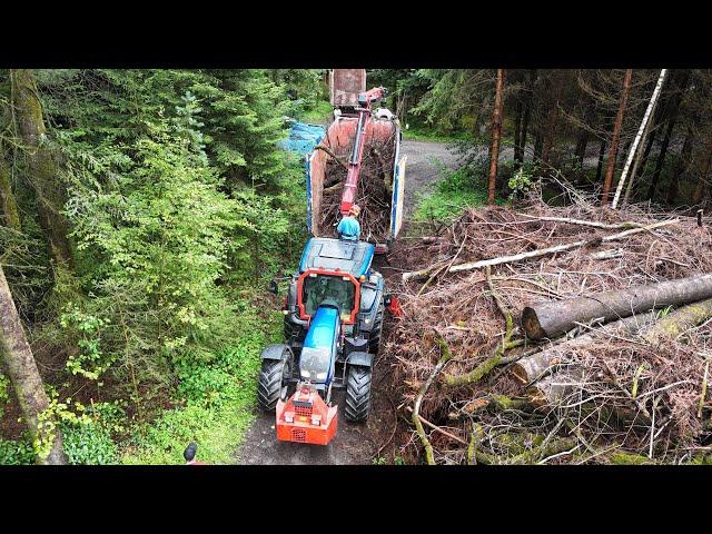 Holzhacken mit Valtra, Tatra, DAF, John Deere und Bruks 🪵🪓