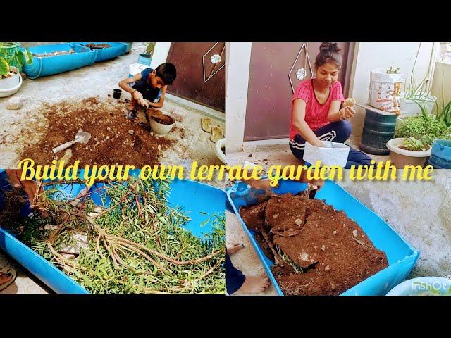 how to make your own terrace vegetables garden/how do I start a terrace garden with me step by step