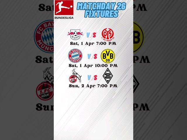 Bundesliga Matchday 26 Fixtures | 2022 - 2023