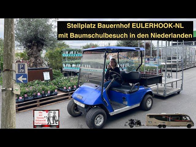 Stellplatz auf einem Bauernhof in den Niederlanden -  SP Eulerhook NL - auf dem Weg zur Baumschule.