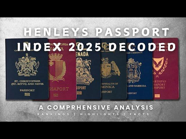 Henley's Passport Index 2025 Decoded - World's Most Powerful Passports #facts #ranking