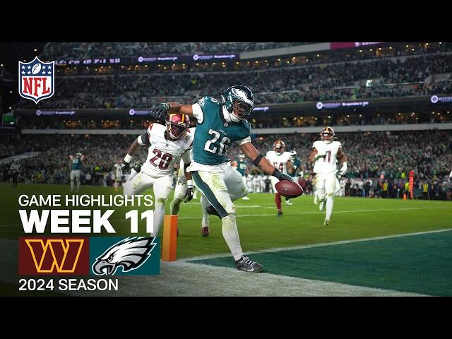 Washington Commanders vs. Philadelphia Eagles Game Highlights | NFL 2024 Season Week 11