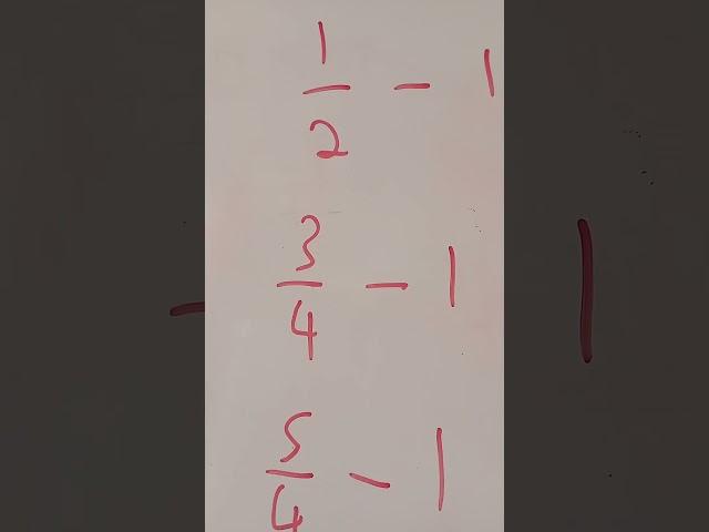 tricks to subtract fractions with a whole number