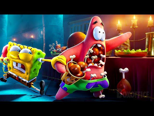 SpongeBob Team VS Fish Knights | The SpongeBob Movie: Sponge on the Run | CLIP