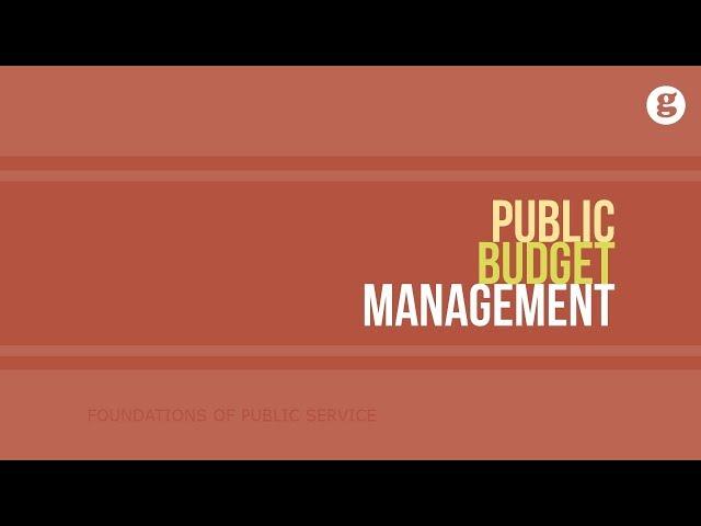 Public Budget Management