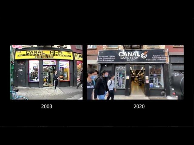 Canal Hi-Fi in 2003 compared to Canal Sound & Light 2020 - NYC Store Walkthrough