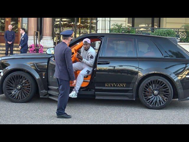 Famous Millionaire BREEL EMBOLO Football Player arriving at Casino Monaco in his Rolls Royce Keyvany