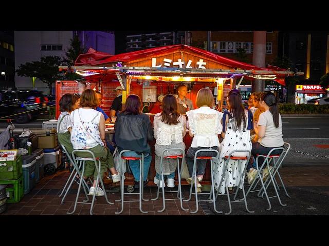 French Street food stall vendor opened in Fukuoka by a man from France who moved to Japan.