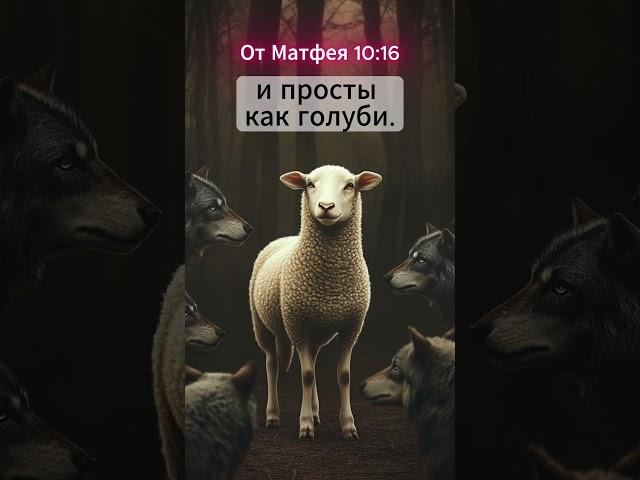 Как овцы среди волков | Матфея 10:16 | Цитаты из Библии