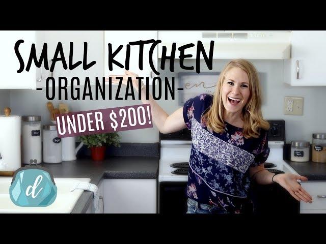 *NEW!* Organizing a SMALL kitchen for under $200! 