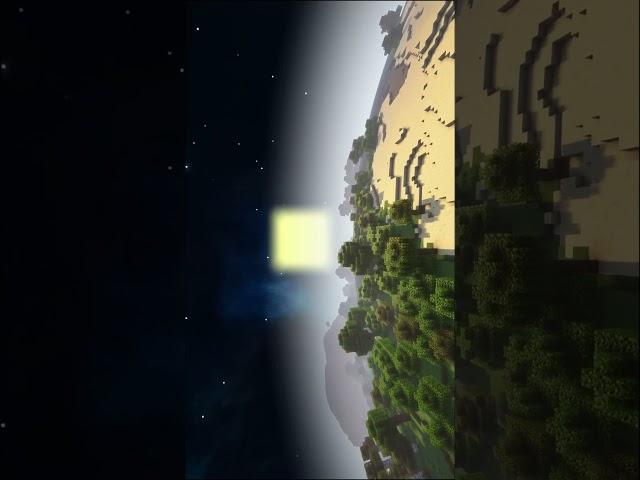 Complementary shaders, Minecraft planet