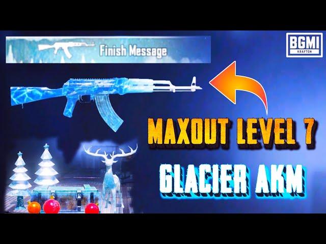 Full MaxOut Glacier AKM | Crate Opening For Upgrade AKM Glacier | Maxing Glacier Akm BGMI/Pubg