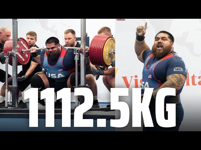 Jesus Olivares USA | 1st Place 120+kg Class | 1112.5kg Total | IPF Worlds 2024