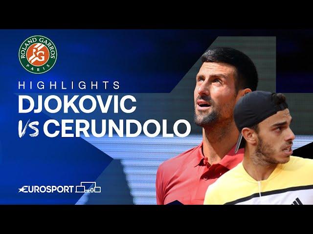 Novak Djokovic vs Francisco Cerundolo | Round 4 | French Open 2024 Extended Highlights 