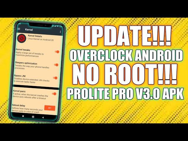 overclock dan boost performa android tanpa root - Prolite pro V3.0