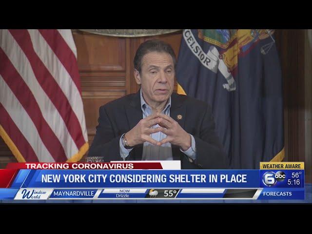 Mayor tells New York City to prepare to shelter in place