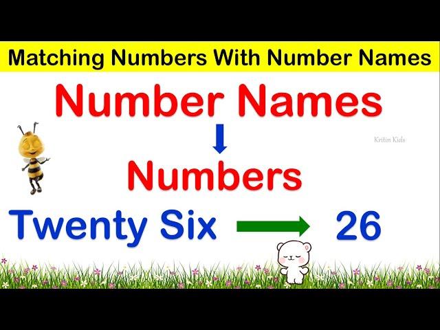 1 to 100 Numbers Matching Game For Kid | Numbers And their Number Names | Number Spellings #maths