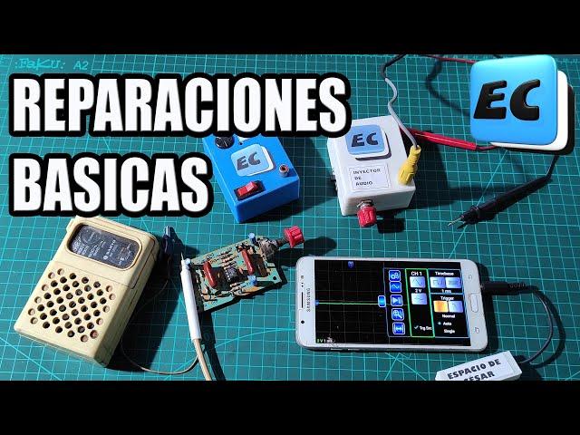  REPARACIONES BASICAS DE ELECTRONICA CON HERRAMIENTAS CASERAS