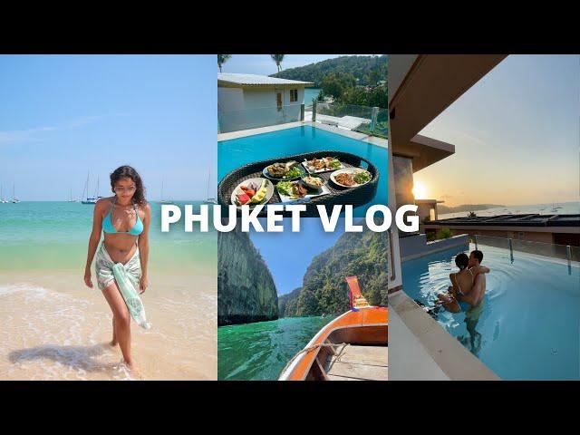 PHUKET VLOG: phi phi islands, james bond island, hong island, chilva market, villa tour & best spas