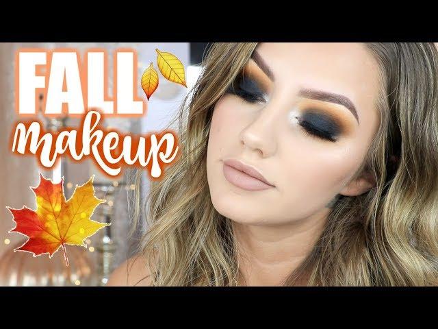 BLACK SMOKEY EYE TUTORIAL | Fall Makeup | Jazzi Filipek