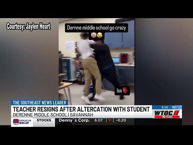 DeRenne Middle School teacher resigns after video shows him throwing student across classroom