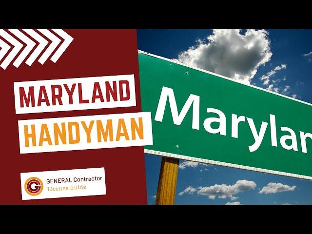 Maryland Handyman License Guide