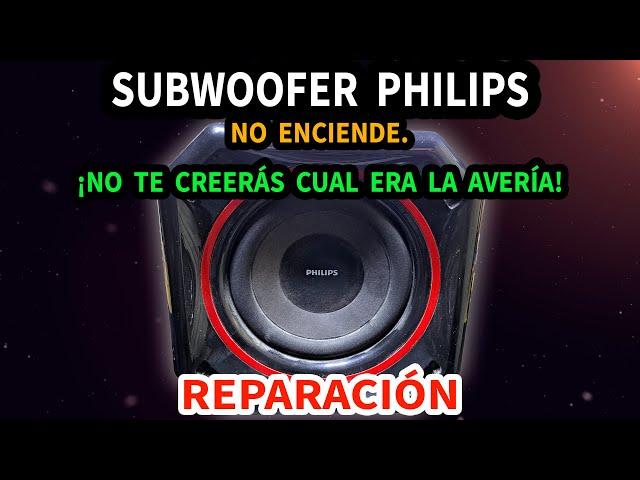 Subwoofer Philips | Amplificador 2.1 | Diagnóstico y reparación