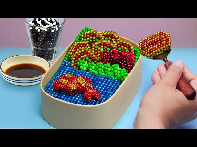 Magnet Challenge : School Lunchbox Ideas With ASMR Magnetic Balls