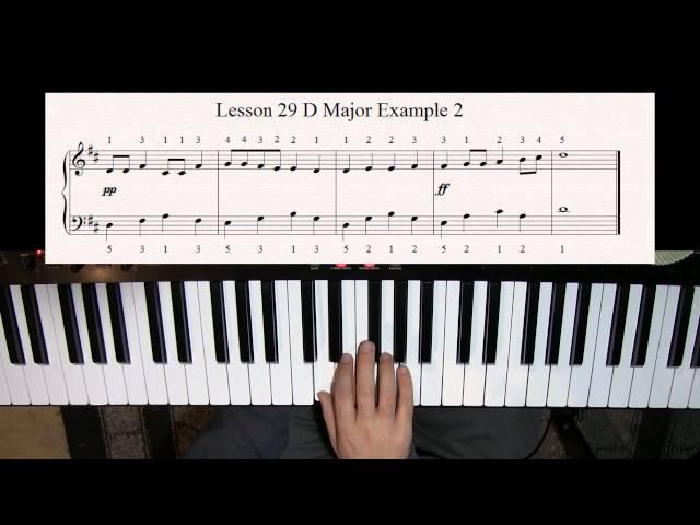 Learn how to Play Piano - Lesson 29 - Playing Songs in the key of D Major