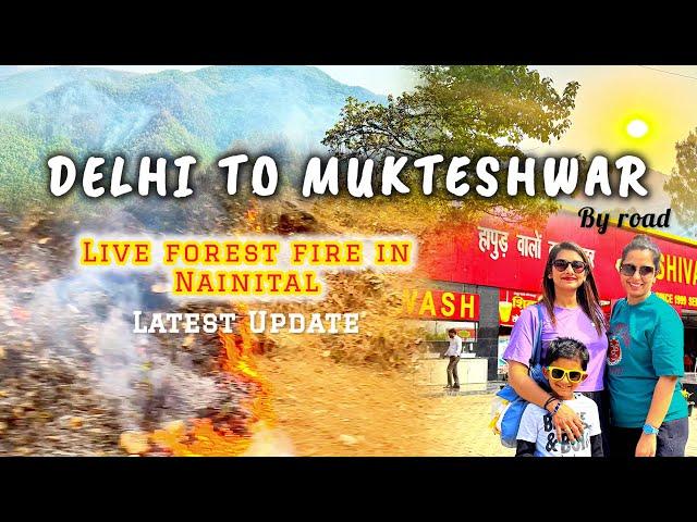 Delhi to Mukteshwar Uttarakhand road-trip | Nainital Forest fire live | Fire in Jungle Latest update