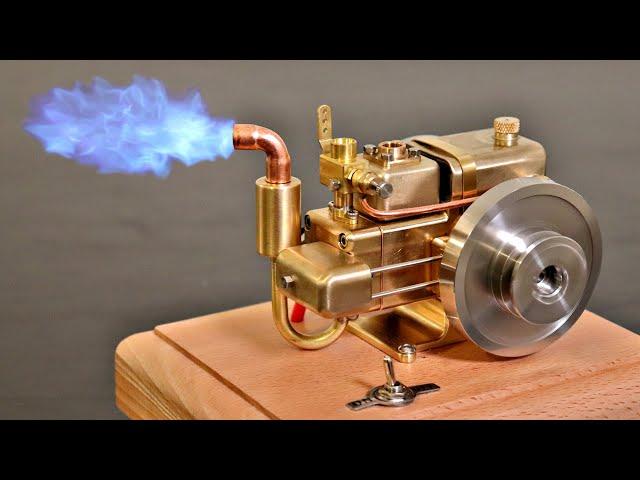 Self Unboxing Steampunk Engine - Mini 4-Stroke Engine