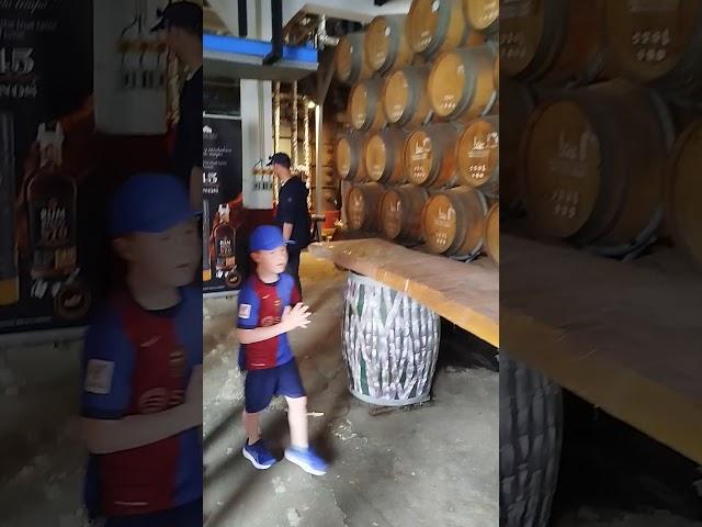 Rum making factory, sugar cane processing, Steam engine powered