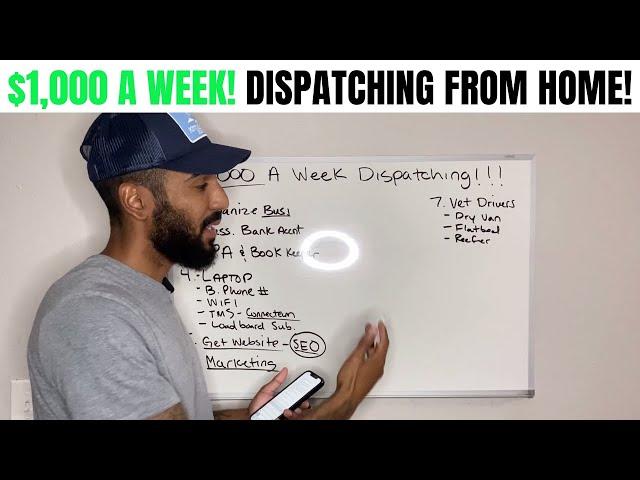 Freight Dispatching: 8 Steps To Generate $1,000 A Week Dispatching Freight From Home