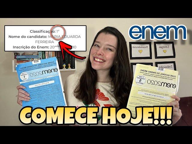 COMO ESTUDAR EM 5 MESES PARA O ENEM 2024 | Comece HOJE a Estudar para o Enem!!!