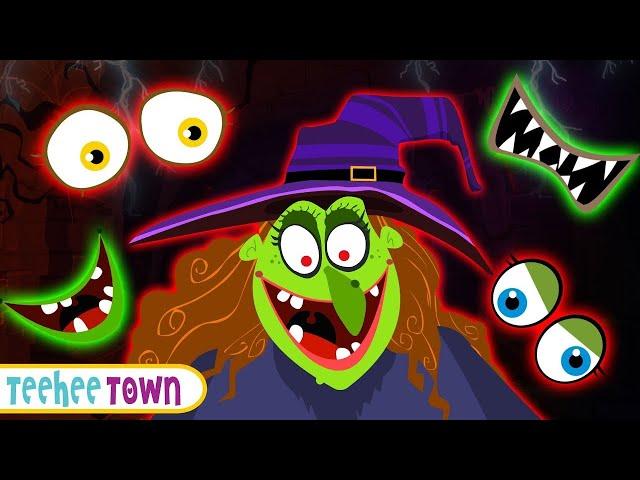 Haunted Wrong Face Witch Halloween Song + Spooky Scary Skeletons Songs By Teehee Town