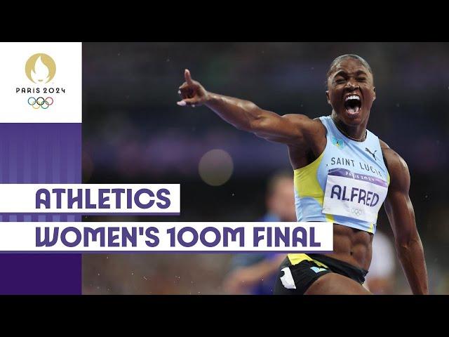 Julien Alfred takes Gold  Women's 100m Final | Paris 2024 Highlights