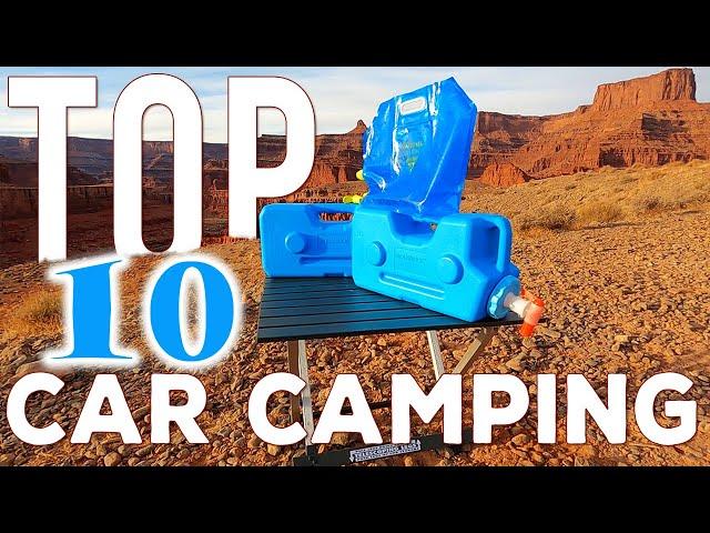 TOP 10 CAR CAMPING/DWELLING GEAR