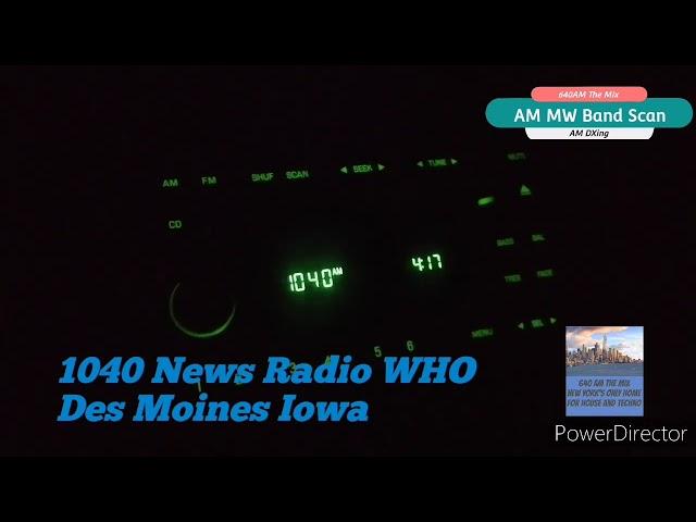 AM DXing using your car stereo. AM DX skip clips. Summer time evening MW band scan