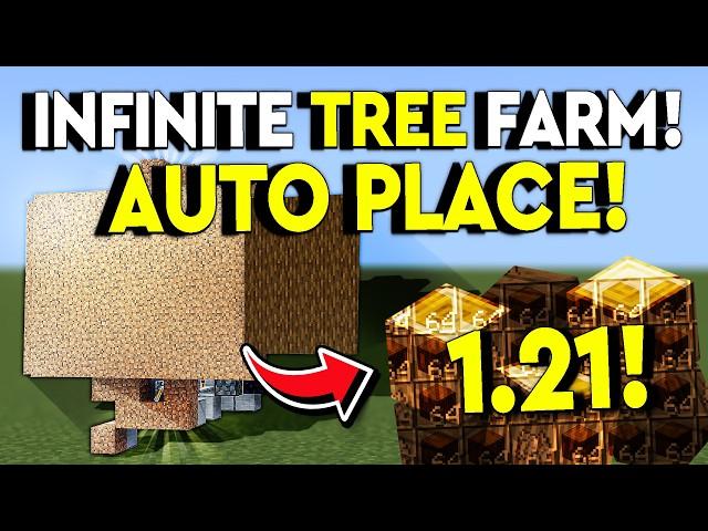 BEST TREE FARM 1.21 Minecraft Bedrock Tutorial - MCPE/Xbox/PS4/Nintendo Switch/Windows 10/PC