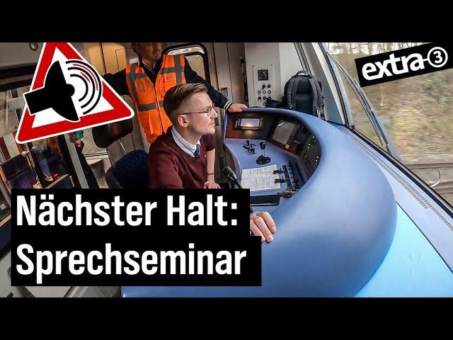 Realer Irrsinn: Bahnsprech-Seminar für DB-Lokführer*innen | extra 3 | NDR