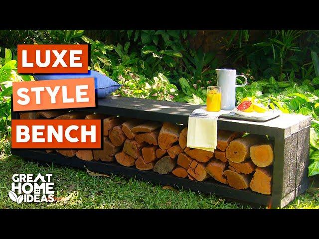 Making A Luxury Outdoor Bench on a Budget | Great Home Ideas